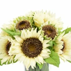 Sunflowers Centerpiece In Glass Vase 7 Sunflowers Centerpiece In Glass Vase -BirchLane Sales Store SunflowersCenterpieceInGlassVase 2