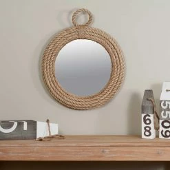 Thistle Round Rope Wall Mirror