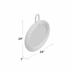 Thistle Round Rope Wall Mirror -BirchLane Sales Store ThistleRoundRopeWallMirror 3