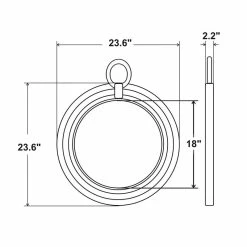 Thistle Round Rope Wall Mirror -BirchLane Sales Store ThistleRoundRopeWallMirror 4