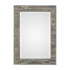 Totman Rectangle Wood Wall Mirror