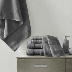 Turkish 6 Piece 100% Cotton Oversized Towel Set -BirchLane Sales Store Turkish6Piece10025CottonOversizedTowelSet 2