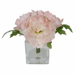 Villela Peony Floral Arrangement In Vase