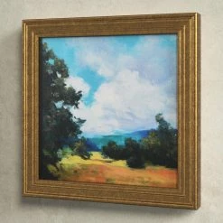 Watercolor Nature Landscape With Solid Wood Frame -BirchLane Sales Store WatercolorNatureLandscapeWithSolidWoodFrame 4