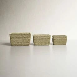 Webb Coastal Wicker General Basket - Set Of 3