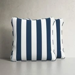 Winterview Striped Indoor/Outdoor Throw Pillow